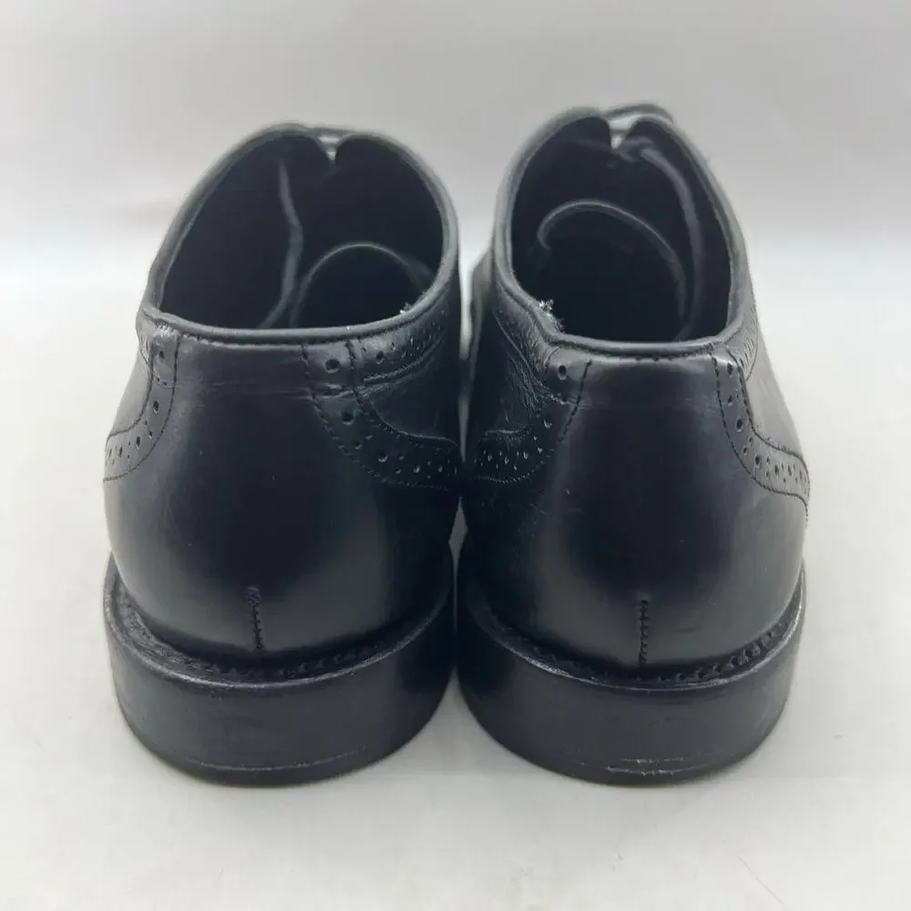 Thursday Boot Aviator Brogue Oxford Men Size 11 Black Leather Wingtip Low Shoes